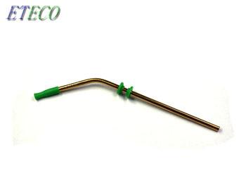 Bent Colorful Reusable Straws For Bubble Tea ,  Ice Tea Safe Metal Straws