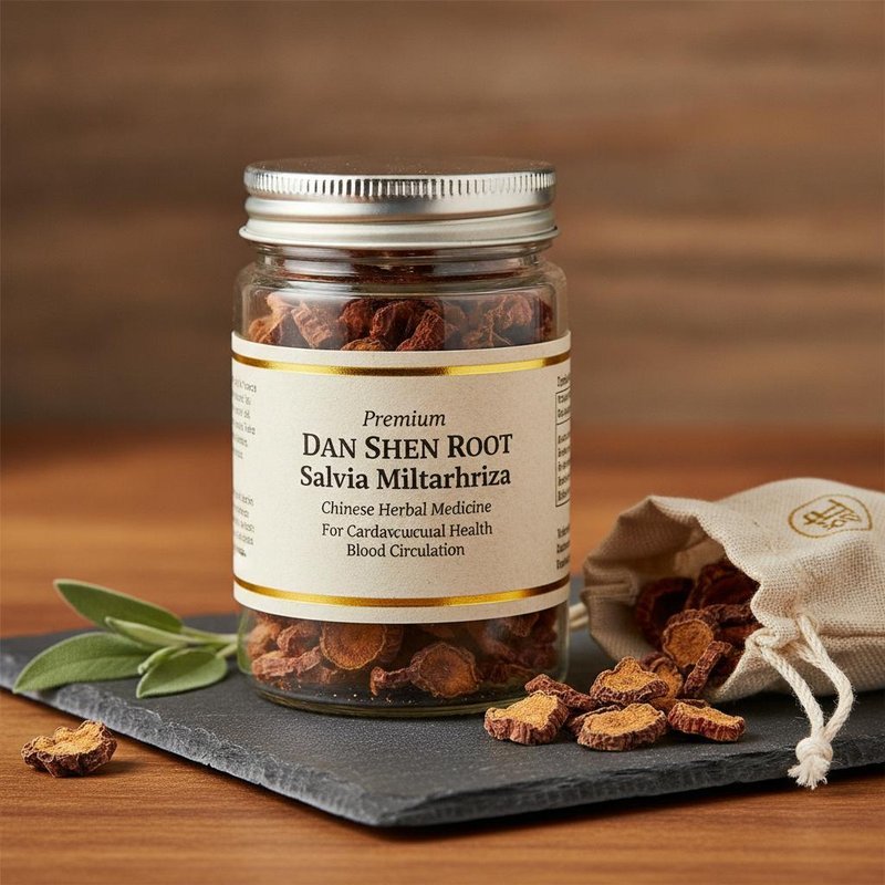 Premium Dan Shen Root Salvia Miltiorrhiza Chinese Herbal Medicine for Cardiovascular Health Blood Circulation