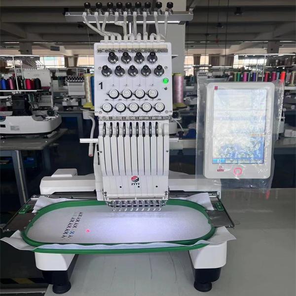 Automatic Computerised Embroidery Machine For Sweaters 4 Head Caps Screen