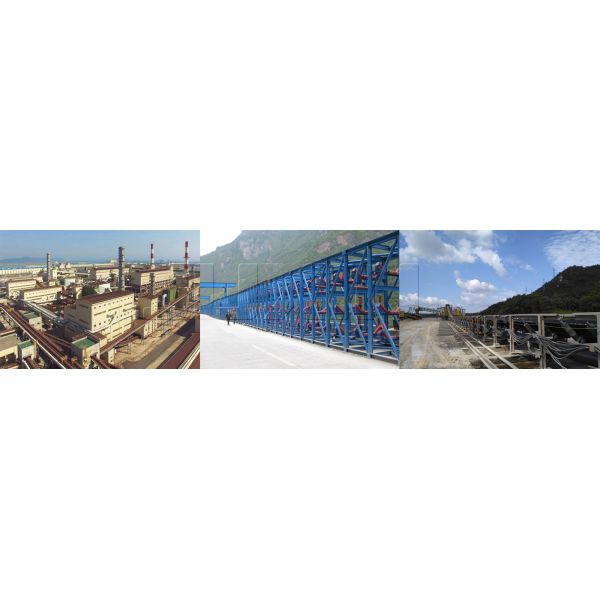 Transfer Belt Conveyor Bulk Ship Carrier Loading Unloading