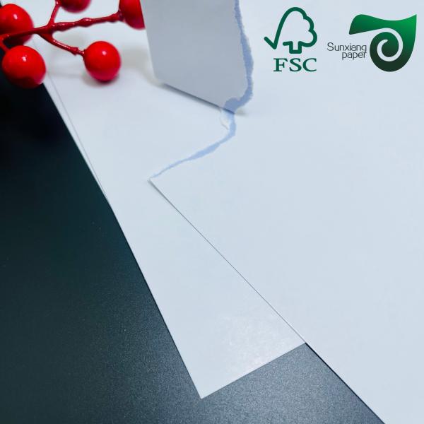 280gsm 300gsm Blue Core C2S Cardboard Matte Glossy Options for Poker Cards FSC Wrapping paper