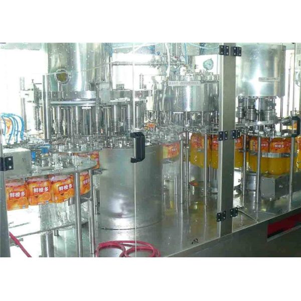 Stainless Steel Beverage Filling Machine 150 ML - 5000 ML Capacity With PVC Plastic Bottle