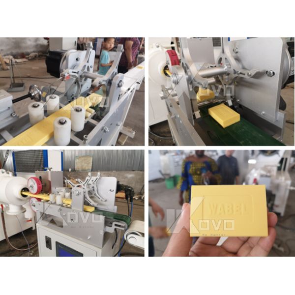 Bar Soap Cutting Machine With Custom Soap Shape 100-3000kg/H Electronic PLC Control
