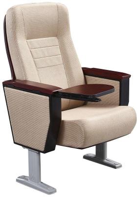 Modern Standard Seat Auditorium Church Chairs Solid Rubber Wood Armrest