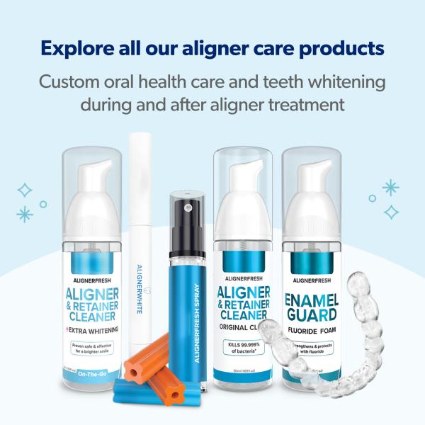 Foam Whitening Toothpaste Cleaner Compatible With All Clear Aligners And Retainers 50ml