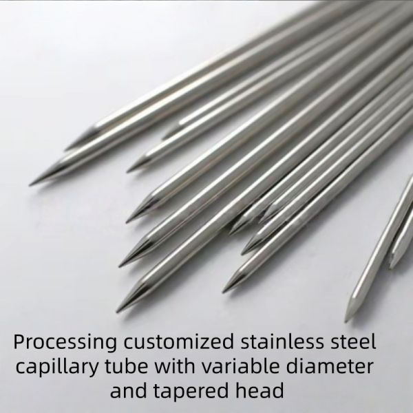 Processing 304 316l Stainless Steel Capillary Slotted Variable Diameter Head Expansion