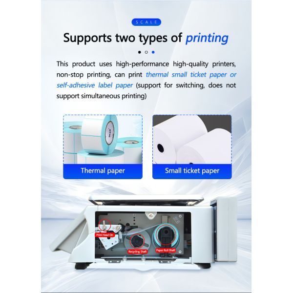 3kg Foldable Label Printing Weighing Scale Barcode Digital Computing Machine Scale Weight