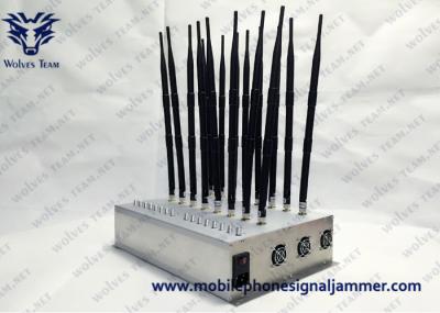 Desktop Indoor High Power 8 Bands Adjustable Customized GPS 3G 4G All Cell phone Signal Jammer