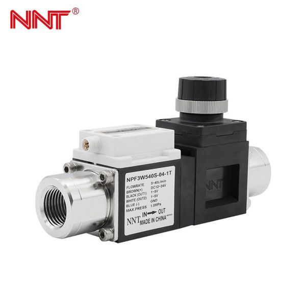 NNT NPF3W5 Digital Water Flow Sensor with 40% Compact Design for 0.5-250L/min Monitoring and IO-Link Integration