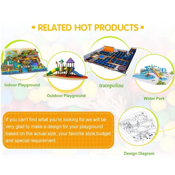 Professional Soft Indoor Commercial Playground Equipment / Jump Trampoline Park