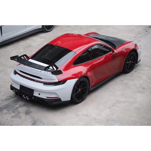 PP Plastic Material Body Kit for Porsche911 992 992 Upgraded GT3 Style Front and Rear Bumper Side Skirt Spoiler Hood Body Kit
