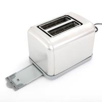 Acessórios de cozinha Torradeira de aço inoxidável 120v 2 fatias Sanduicheira