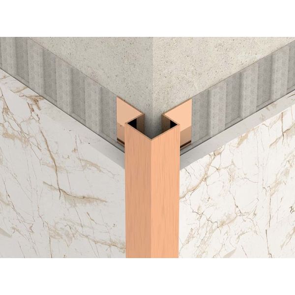 Stainless Steel Brushed Steel Tile Trim 10mm Corner Edge Trim Finishing Closing Strip