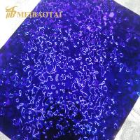 Da ondinha revestida da água do roxo de PVD folha de aço inoxidável para o teto