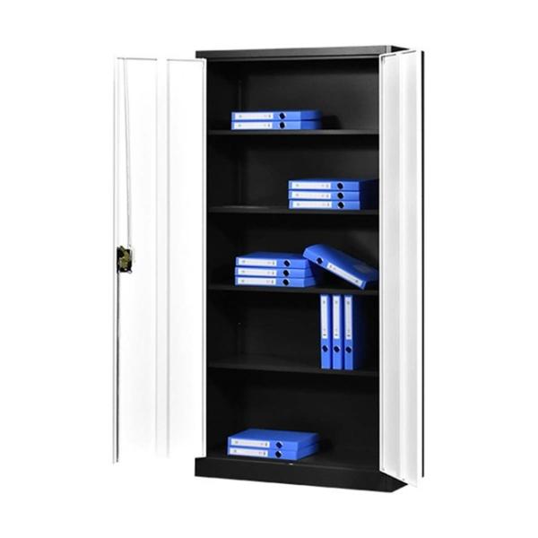 Double Door Steel Filing Cabinet Solutions Electrostatic Powder Coating
