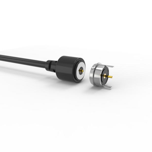 T-shape magnetic cable connector black 90A connector jacket round magnetic connector