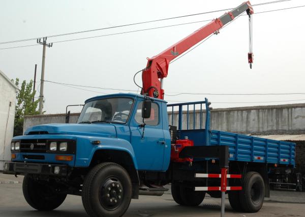 Durable Hydraulic Truck Loader Crane , Boom Truck Crane 3.2 Ton