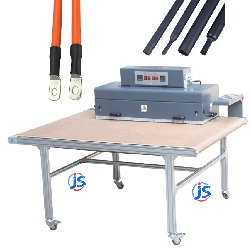 Cable Heat Shrink Tunnel Machines 7.2kW Shrink Tubing Oven With High Temperature Resistant Teflon Mesh