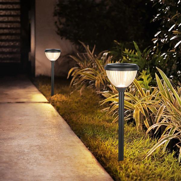 À prova de água exterior solar 3000k 6000k das luzes do gramado do jardim durável