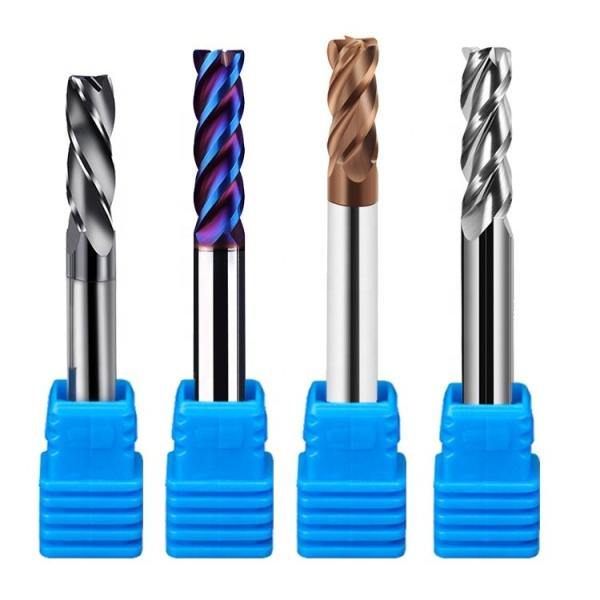 4 Flute Carbide End Mill 1-20mm Diameter HRC45-65