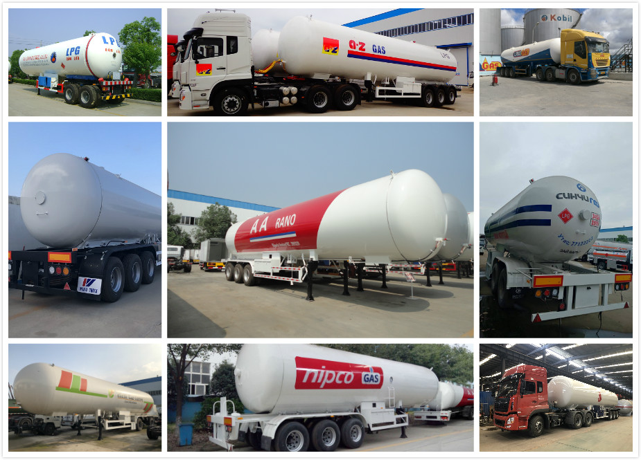 трейлер топливозаправщика газа пропана бутана 30tons с насосом и измерителем прокачки