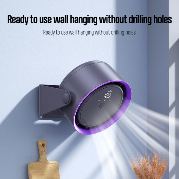 Cooling Solution 2 in 1 Electric Table Fan with Touch Display Control and 5 Speed Adjust