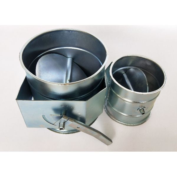 Воздушный демпфер диаметра нержавеющей стали 125мм ручной для системы ХВАК