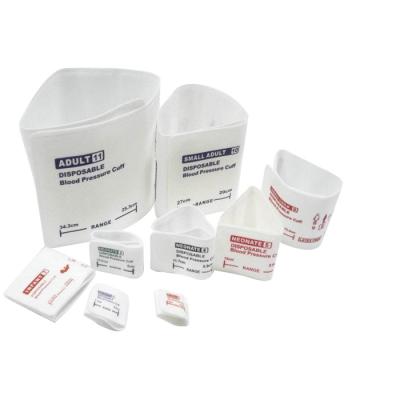 6 - branco material não tecido descartável de Bladderless dos punhos de 11cm NIBP