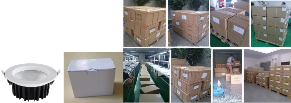 Factory Price Recessed COB LED Downlight 20W 30W 50W CCT Adjustable Power Dimmable CRI90 Ceiling Down Light