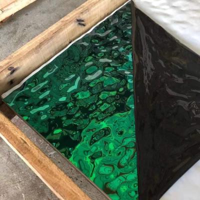 Metal Decorative Stainless Steel Mirror Sheet 416 431 Grade 0.8Mm Water Ripple