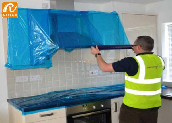 Temporary Polyethene Window Glass Protective Film Anti UV / Scratch Barrier