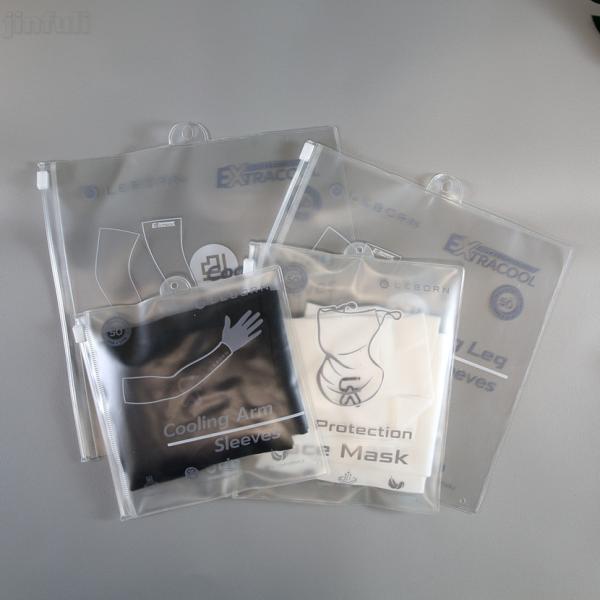 PVC Plastic Clothing Zipper Bag for Retail Packaging and Household Storage