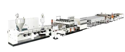 Single Screw PC Hollow Profile Sheet Extrusion Line Machine