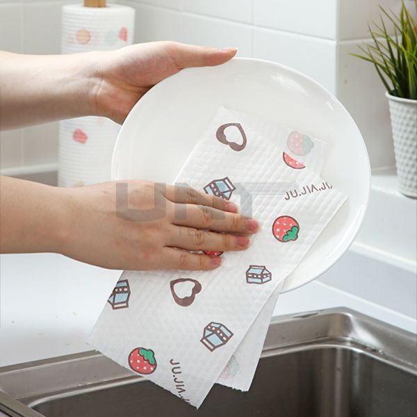 Многоразовая бамбуковая химическая чистка Nonwoven кухни полотенца волокна обтирает