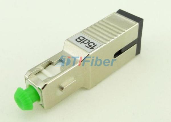 15dB SC UPC APC Fiber Optical Attenuator Female to Male Type Metal Housing