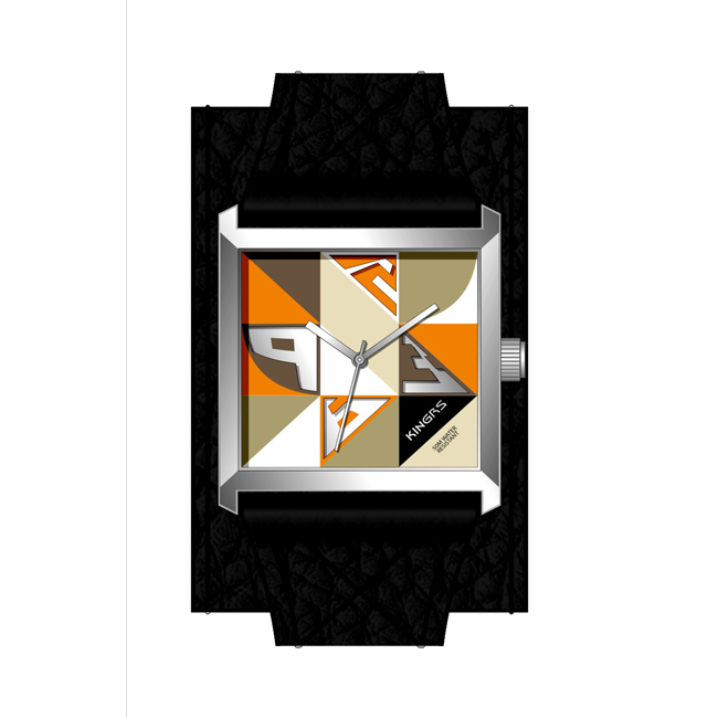 Vogue Square Case Colorful Quartz Watches For Women Leather Band