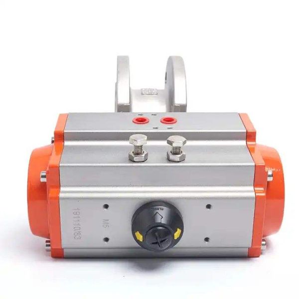 Compact Italian Style Wafer Pneumatic Ball Valve SS304 PN16 Two Way Wafer Ball Valve for Water Gas Oil Pipeline