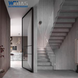 Minimalist Structure Decorative Modern Aluminium Pivot Doors Interior Swing Open