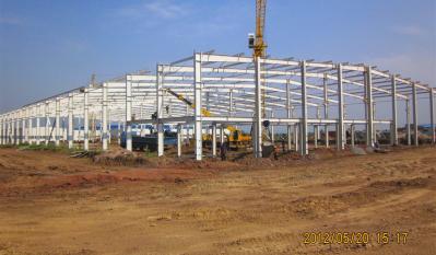 O grande período projetou pre construções da construção da estrutura de construções do metal/planta de aço