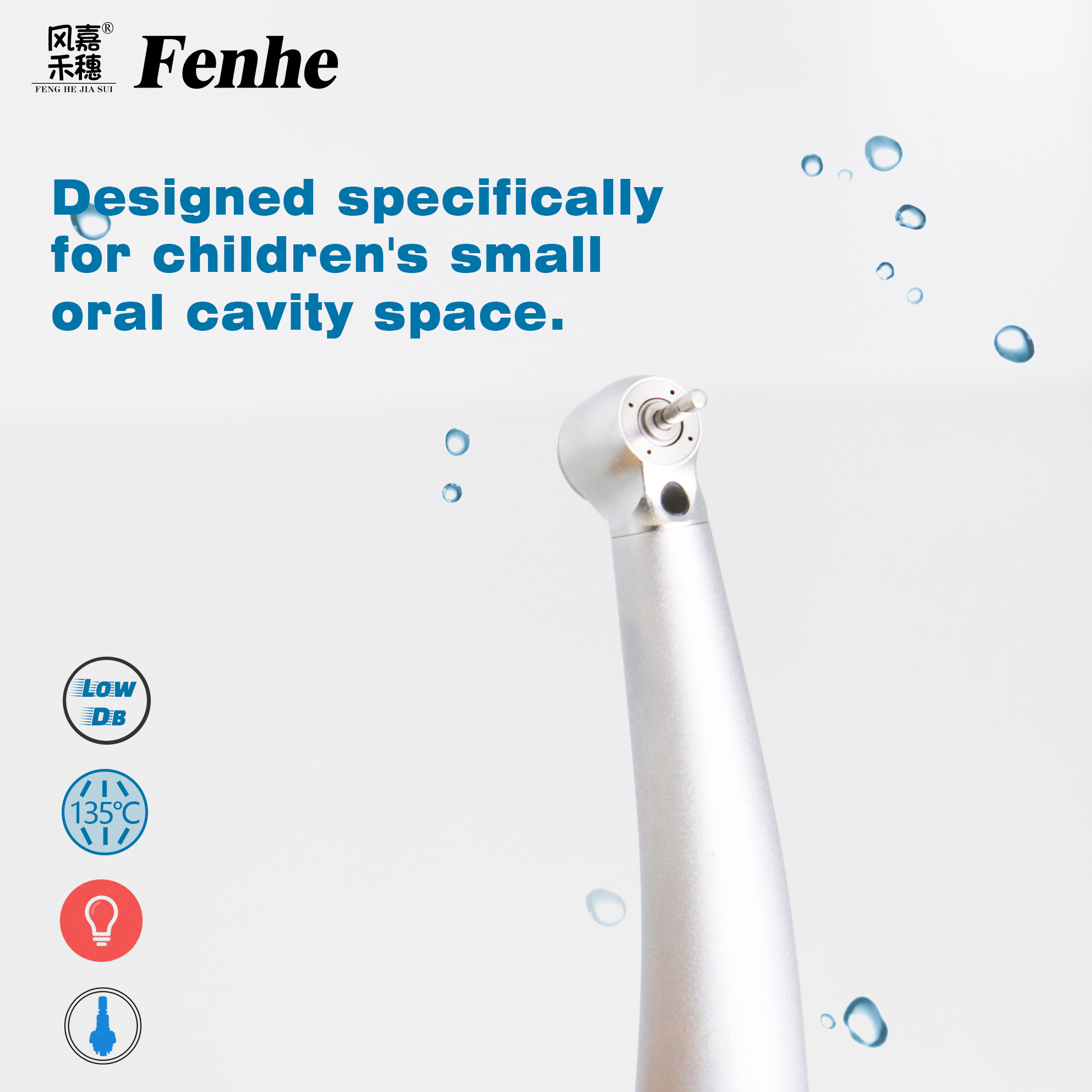 Ceramic Bearing Dental High Speed Handpiece with 390-420nm Wavelength and Kavo-type Connection