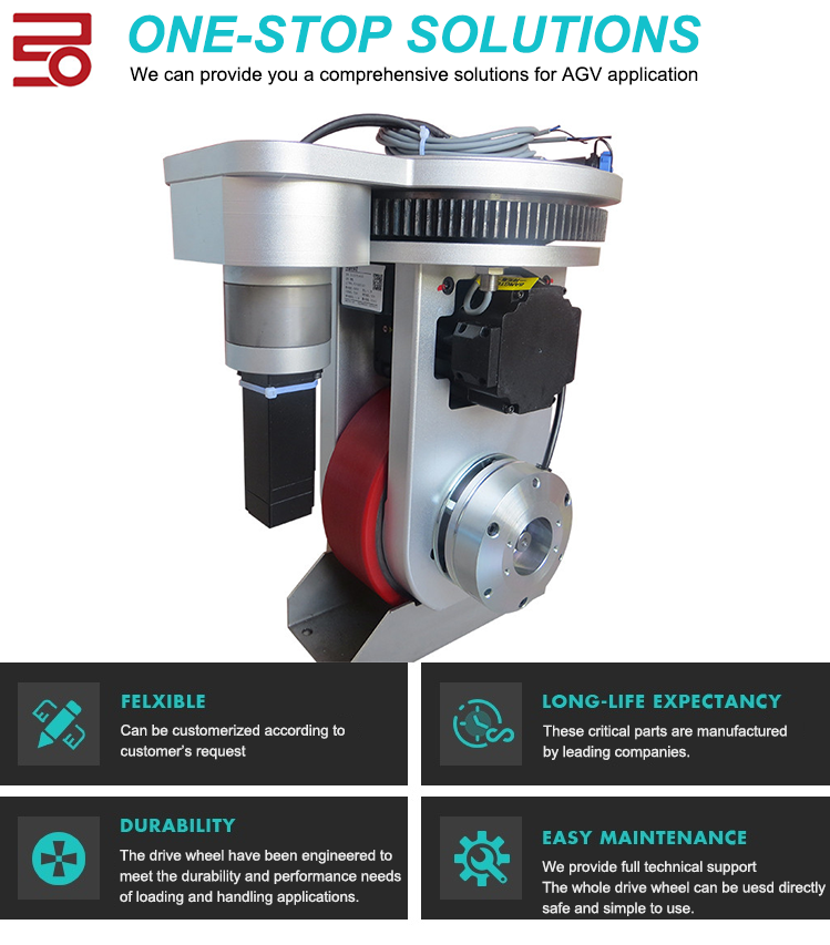 Колесо 1000kg ZL-335 AGV Mecanum рицинуса привода мотора AC вертикальное