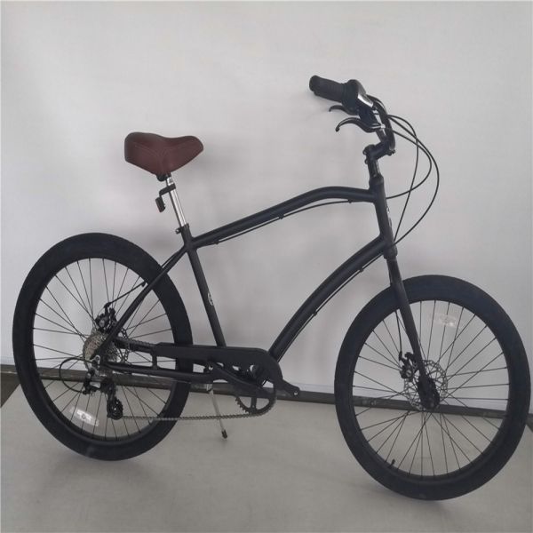 Adult 3 Speed 24 Inch 3.0 Inch Fat Tire Beach Cruiser Bike with Double Wall Alloy Rim