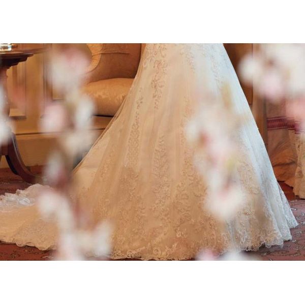 Romantic Mermaid Bridal Gowns , Ivory Mermaid Wedding Gown Long Fishtail