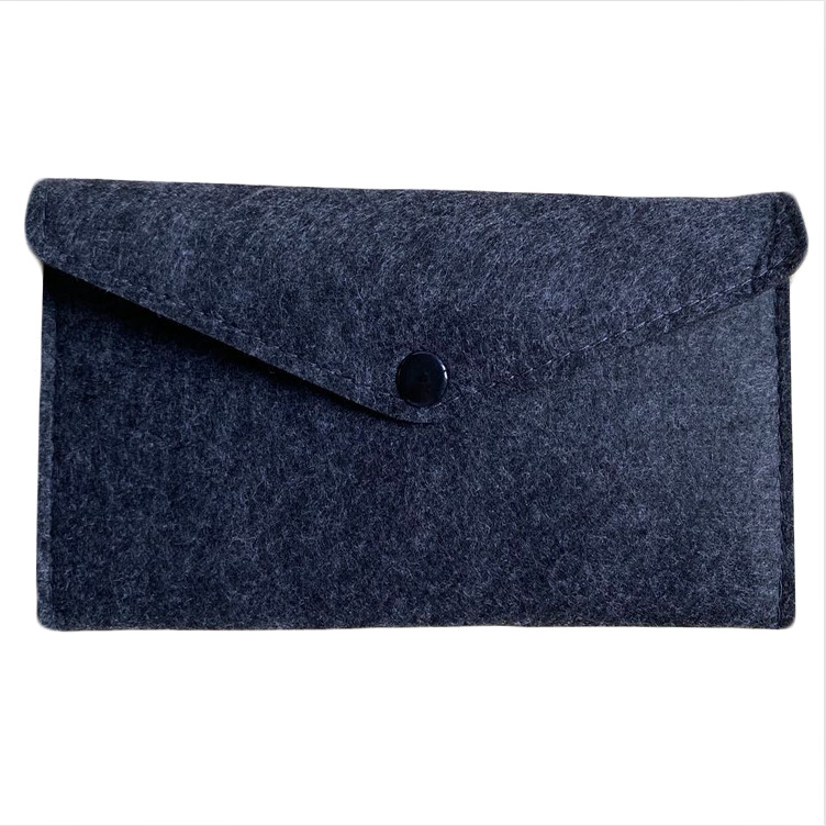Wholesale Classic Design Felt Storage Bags Mobile Phone Glasses Coin Wallet Card Ear Power Cord Vacuum Compressed Gift Bags