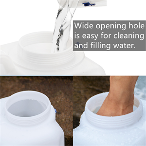 Portable Outdoor Camping Water Bucket With Handle BPA-Free Food Grade Material Square Liquid Storage Container