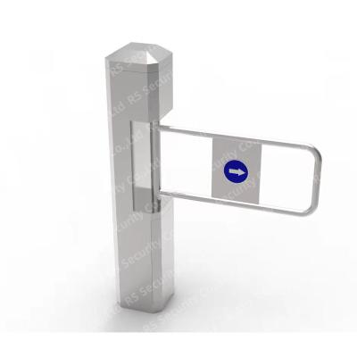 Hotel DC Brushless Swing Turnstiles Gates 2 Ways Fingerprint Identify Wing Barrier Management