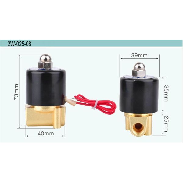 Клапан воды высокого давления электрический, ℃ соленоида -5-150 регулирования потока 2 путей
