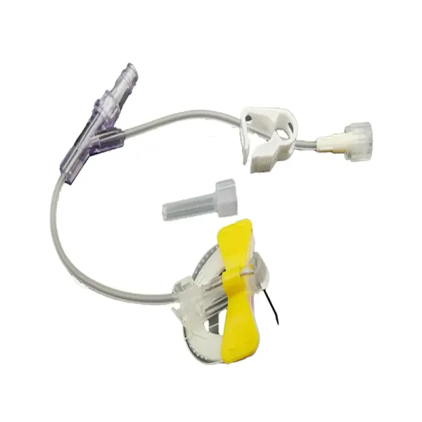 CE ISO13485 Certified Disposable Medical Infusion Set Non Coring Safety Huber Needle