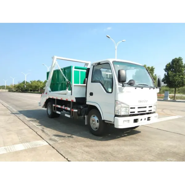 Factory Direct Isuzu Small Hydraulic Swing Arm Garbage Truck