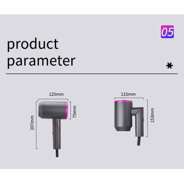фена для волос мотора bldc легковес безщеточного электрический складной профессиональный